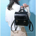 Vintage Lady backpack Small lady Leather Backpack PU Leather Backpack